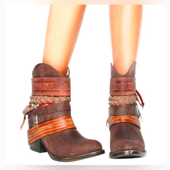 Freebird MEZCAL Brown Bootie western style size 8 - Picture 17 of 17